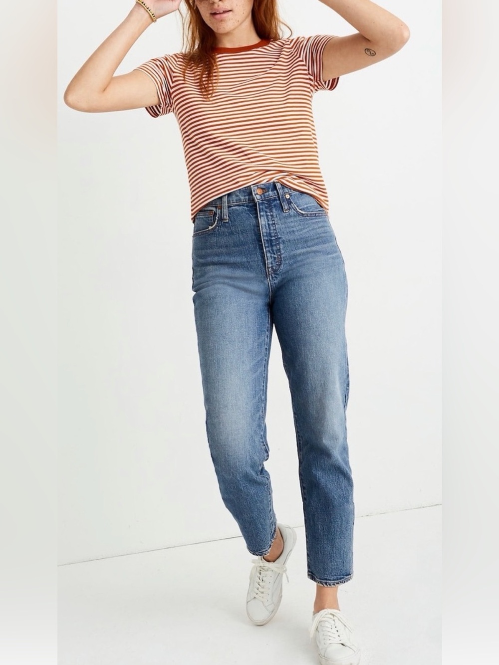 Madewell Classic Straight-Leg Jeans in Medium Blue Wash Sz. 25